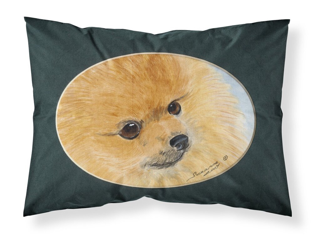 8787 SS8051PILLOWCASE Pomeranian Fabric Standard Pillowcase Lightweight